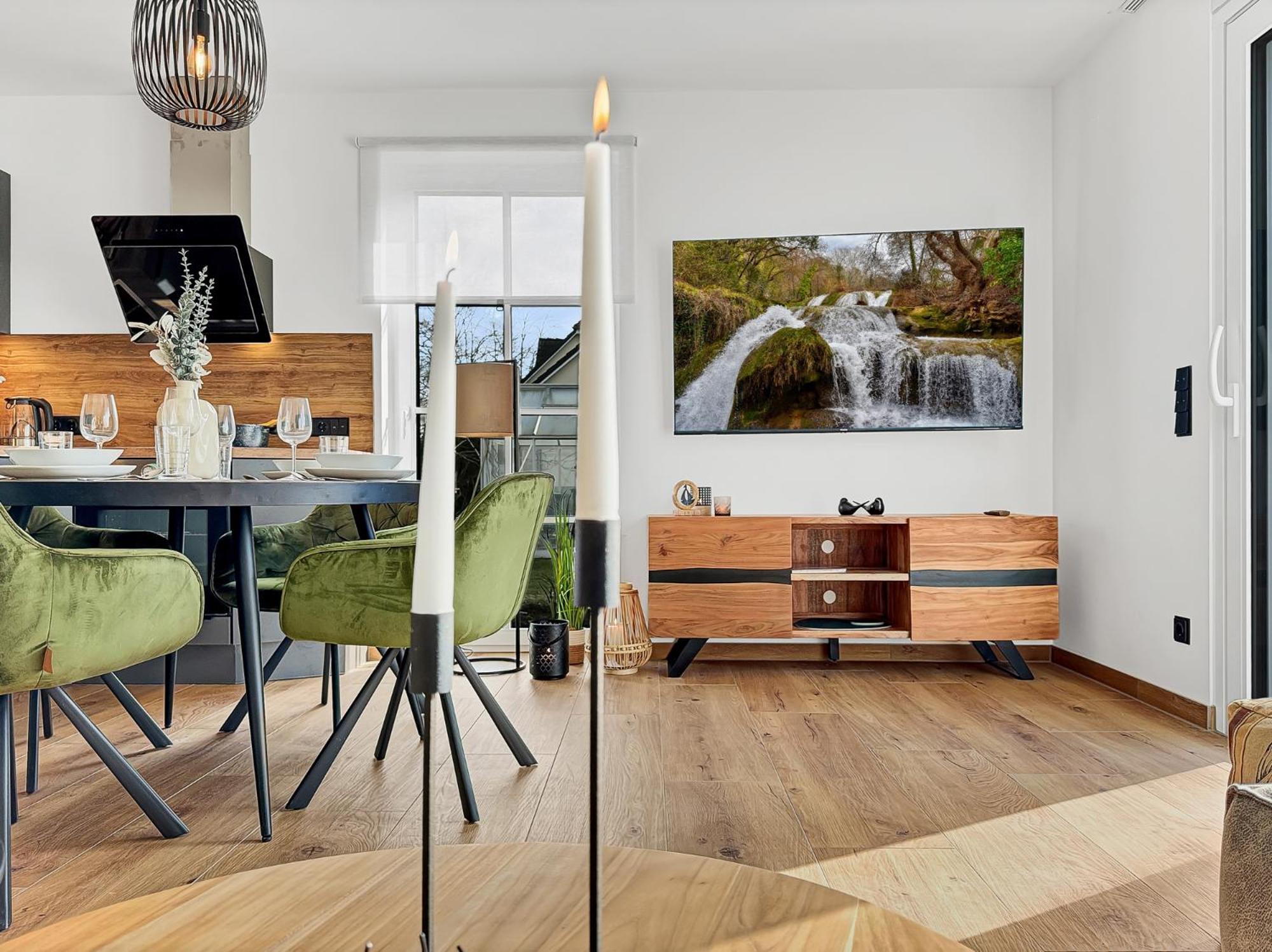 Cblue: Seeblick, Kamin, Wallbox, Natur Bentwisch エクステリア 写真