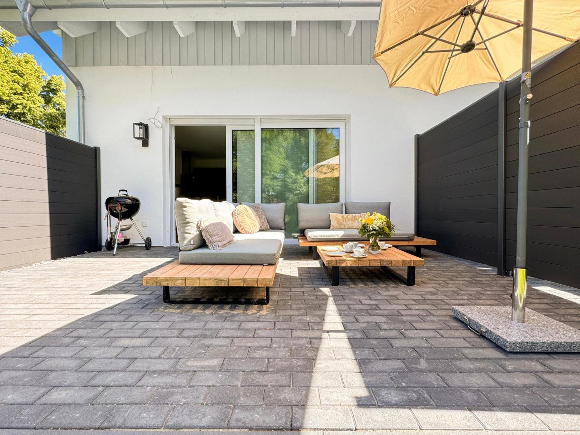 Cblue: Seeblick, Kamin, Wallbox, Natur Bentwisch エクステリア 写真
